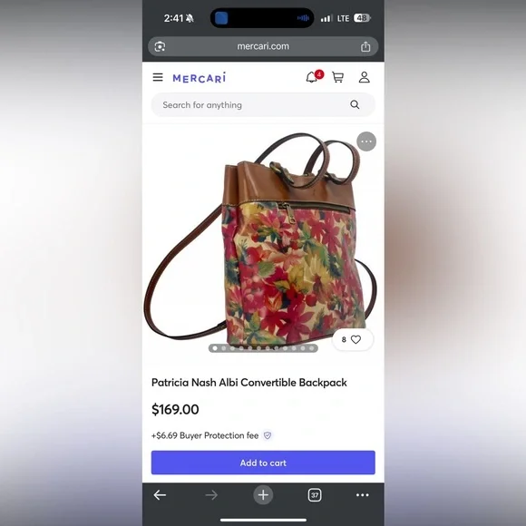 Patricia Nash Albi floral print - Picture 2 of 11